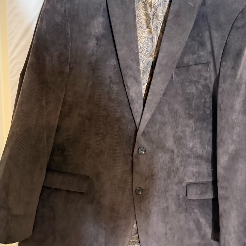 Chaps Men's Brown Velvet Blazer
